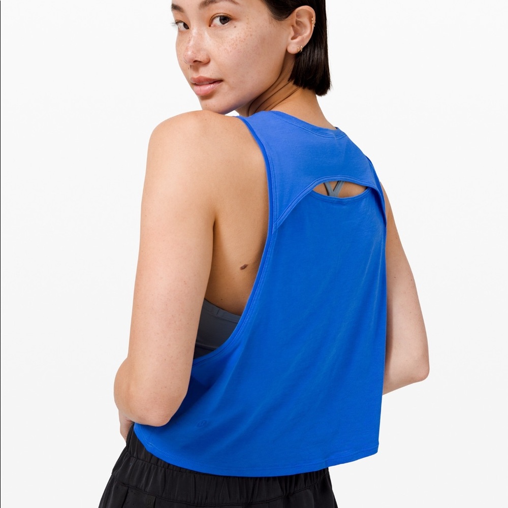 Lululemon Cut Back Crop Tank